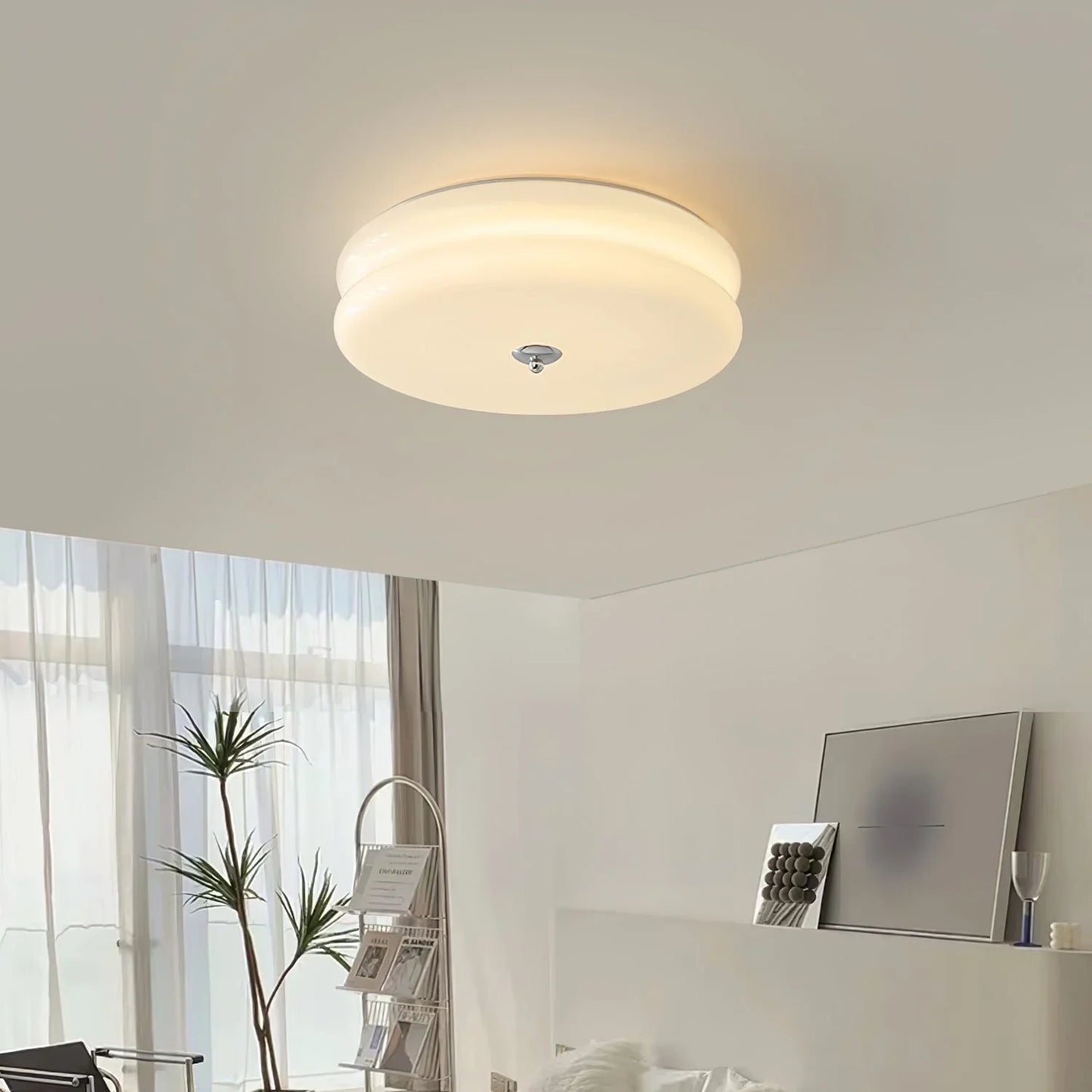 Modern LED Ceiling Flush Mount Light – Round Plafond for Bedroom, Living Room or Hallway