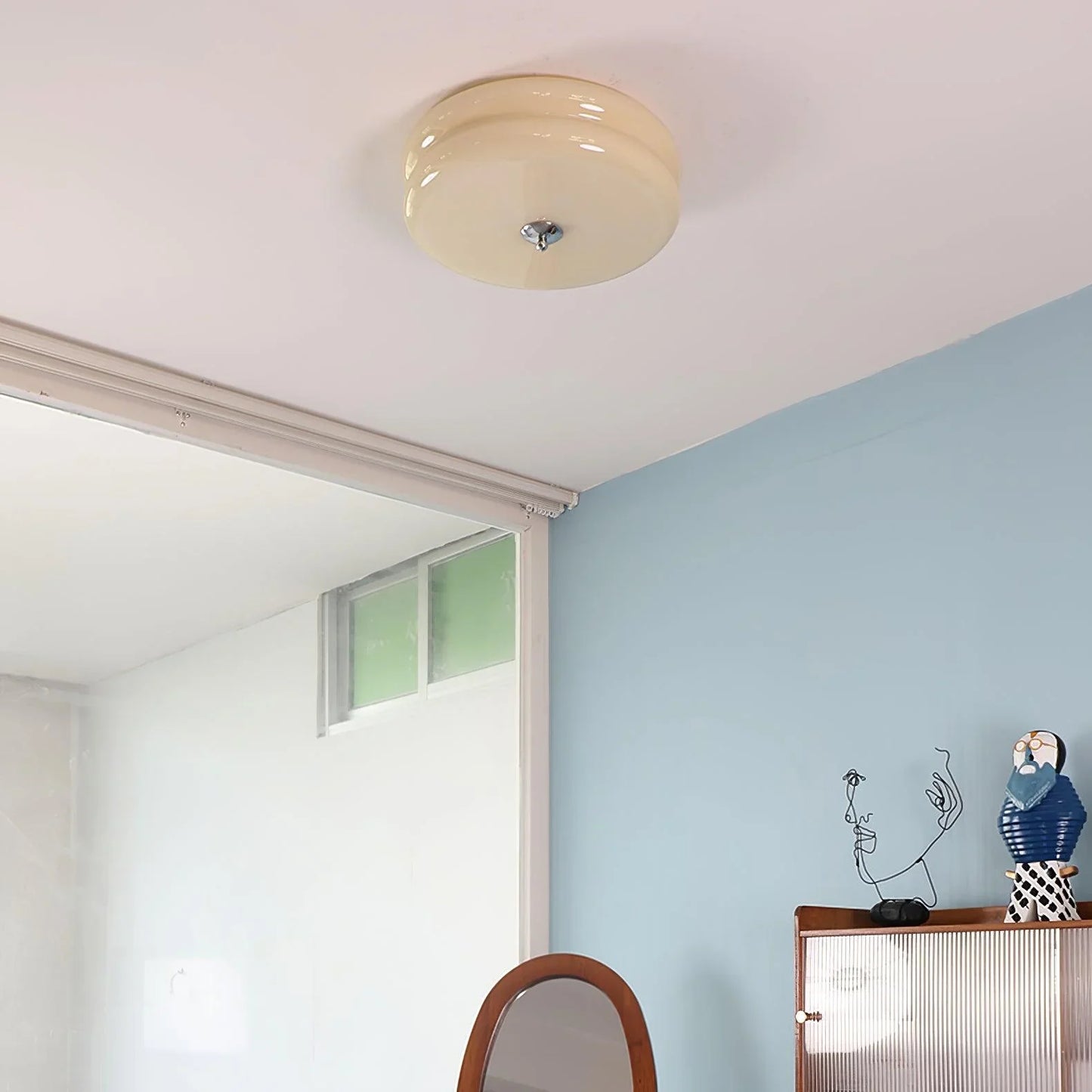 Modern LED Ceiling Flush Mount Light – Round Plafond for Bedroom, Living Room or Hallway