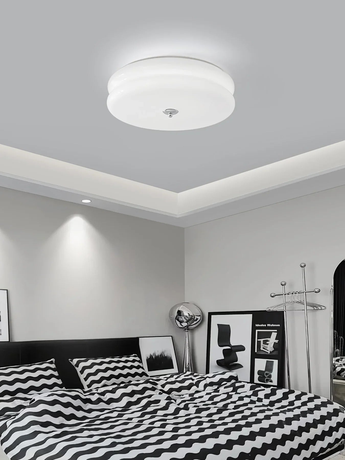 Modern LED Ceiling Flush Mount Light – Round Plafond for Bedroom, Living Room or Hallway