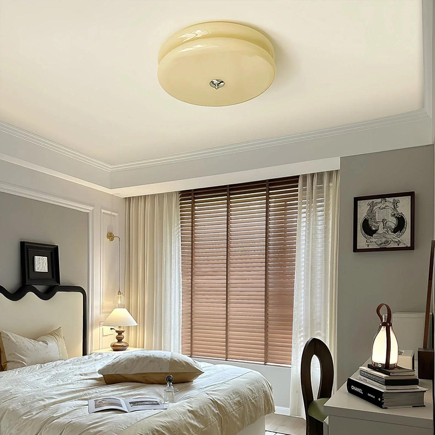 Modern LED Ceiling Flush Mount Light – Round Plafond for Bedroom, Living Room or Hallway