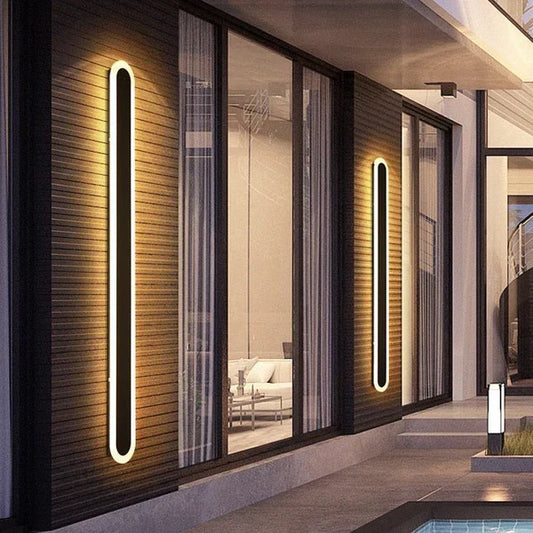 Modern Long LED Wall Light – Indoor & Outdoor Designer Wall Light