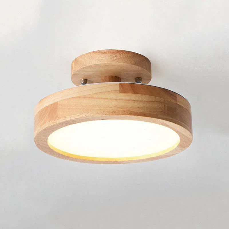 Modern Wooden LED Ceiling Light