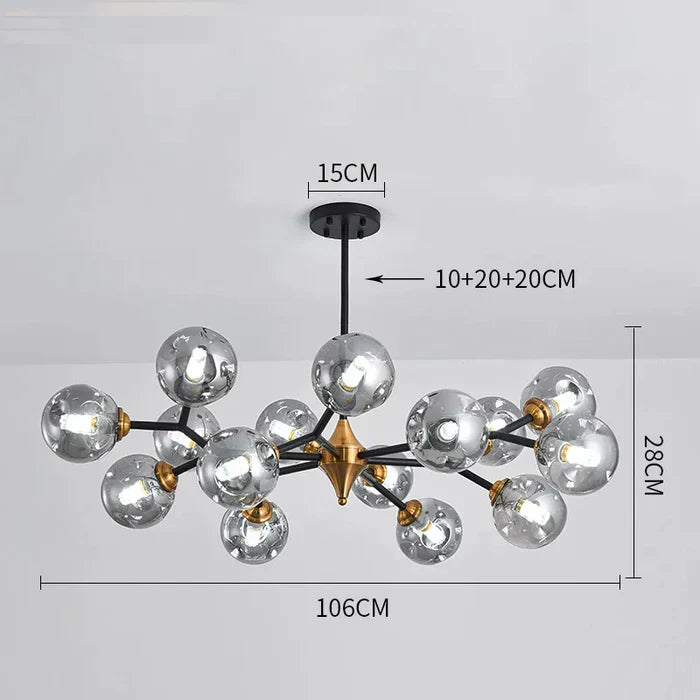 Modern Molecular Chandelier – Ceiling Light