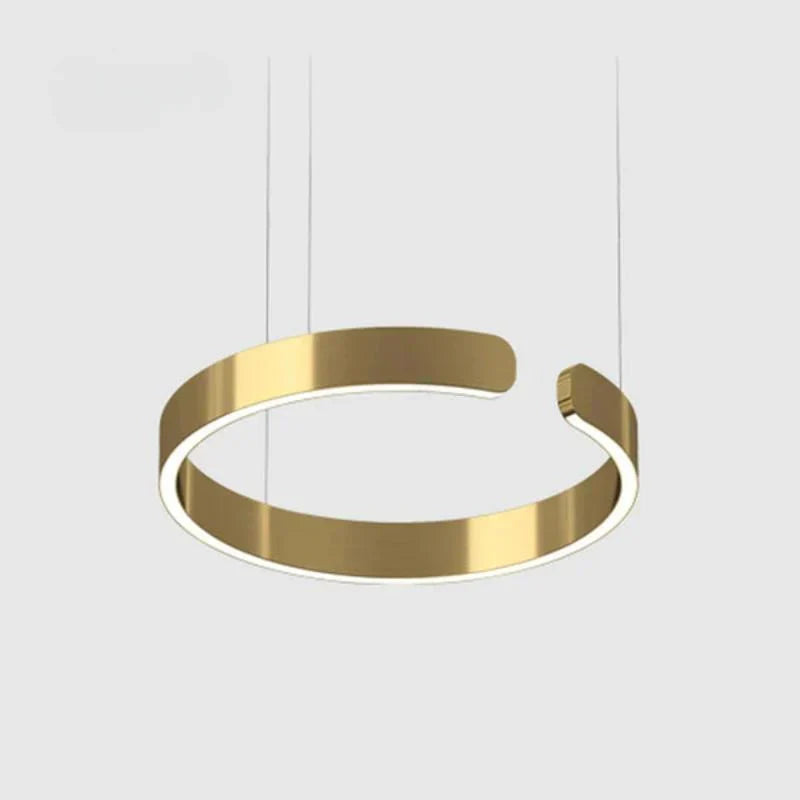 Modern LED Ring Chandelier – Elegant Round Ceiling Light