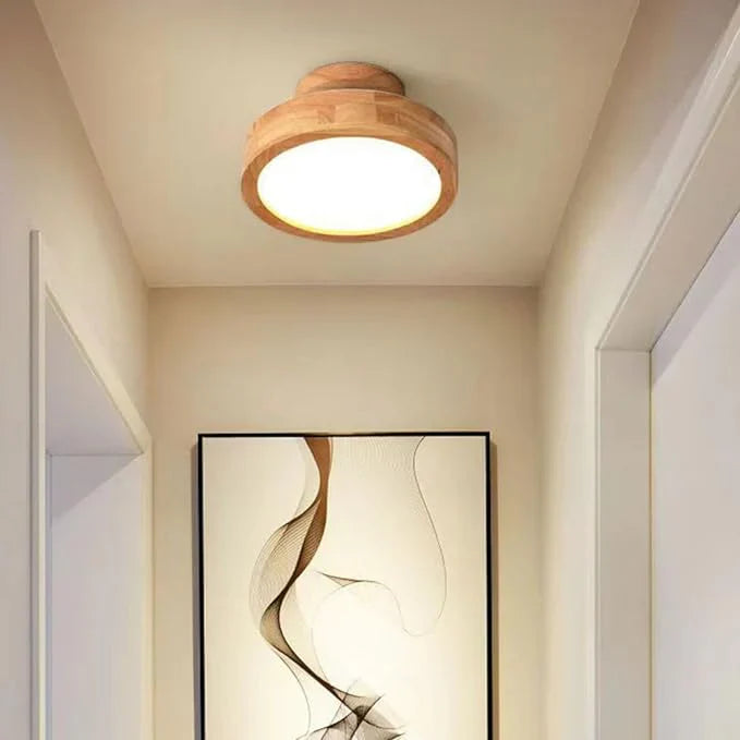 Modern Wooden LED Ceiling Light