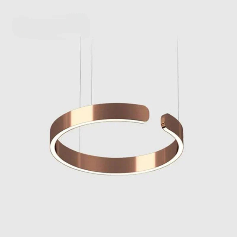 Modern LED Ring Chandelier – Elegant Round Ceiling Light