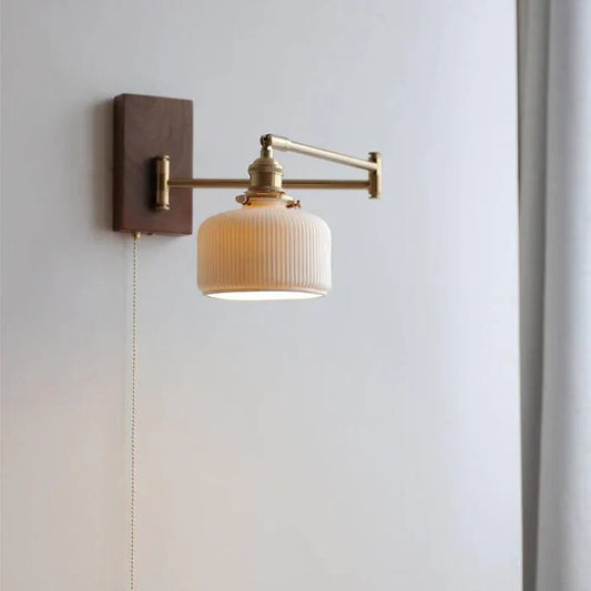 Wall Light with Adjustable Swing Arm – Retro Style