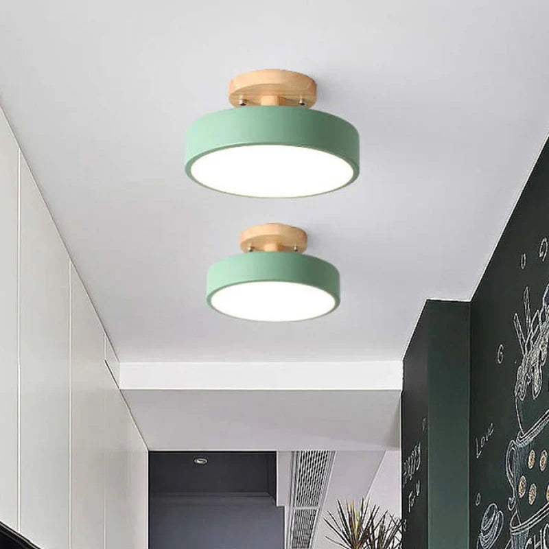 Modern Wooden LED Ceiling Light