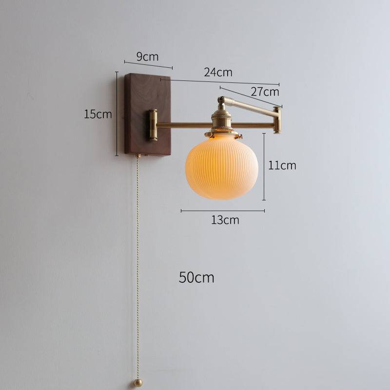 Wall Light with Adjustable Swing Arm – Retro Style