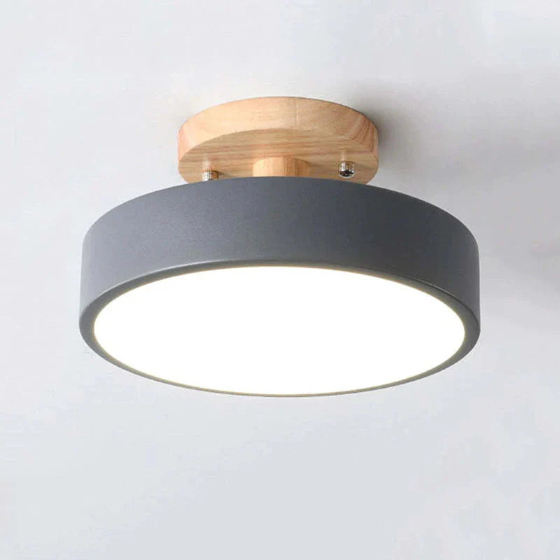 Modern Wooden LED Ceiling Light