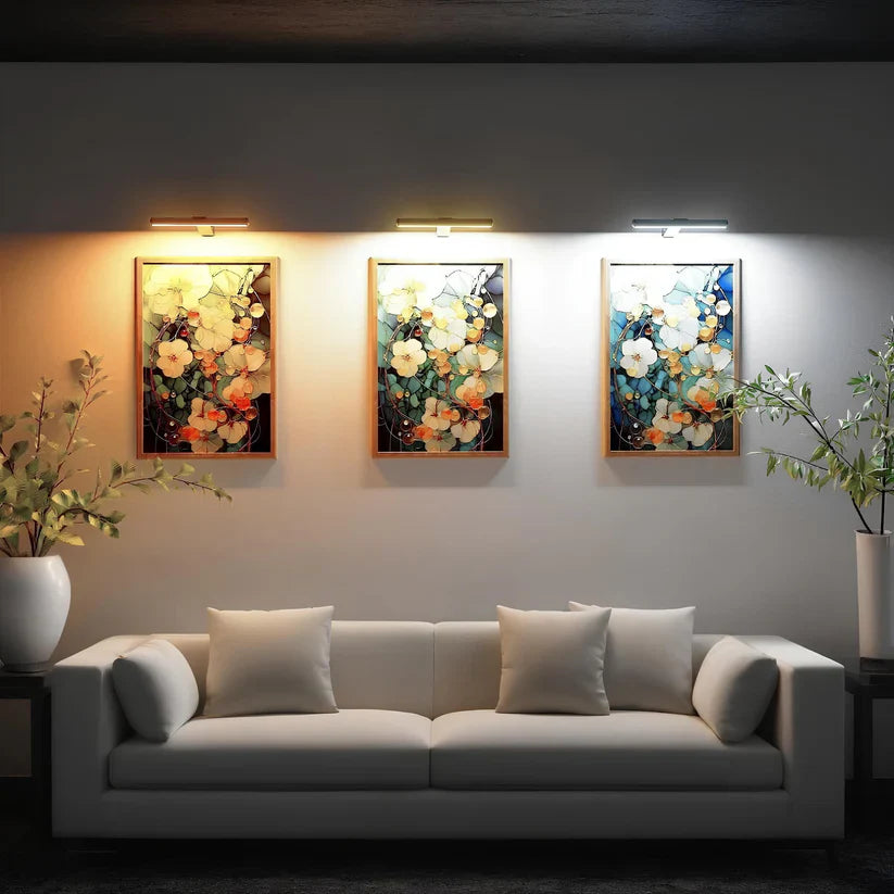 Wireless LED Picture Light – Rechargeable Wall-Mounted Art Lighting with Remote Control