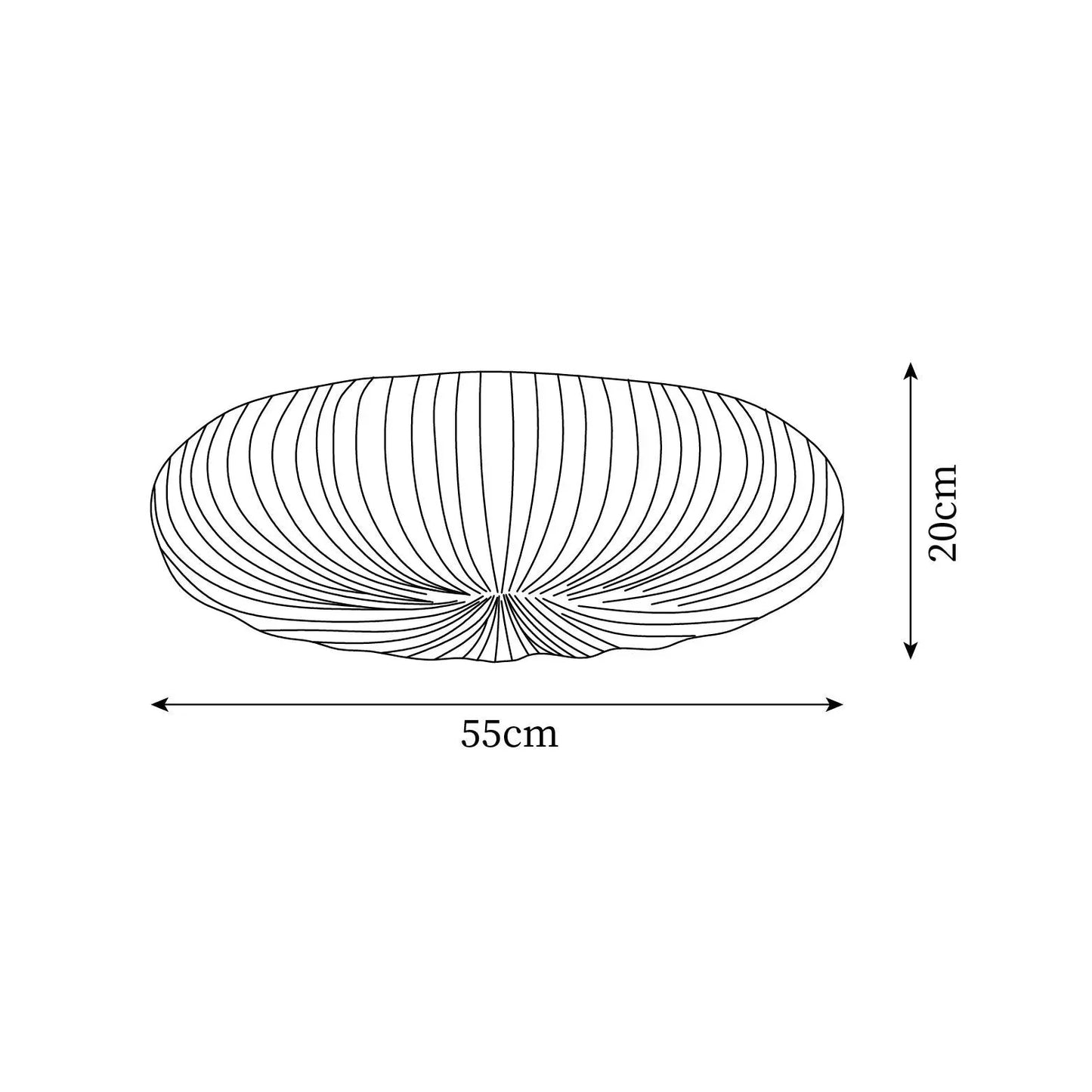 Modern Dome Ceiling Light – Shell-Inspired Japandi Style