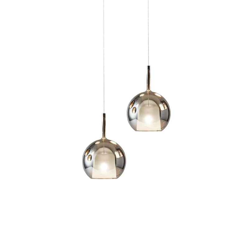 Modern Pendant Light with Glass Shades – Smoked Glass Cluster Ceiling Lamp