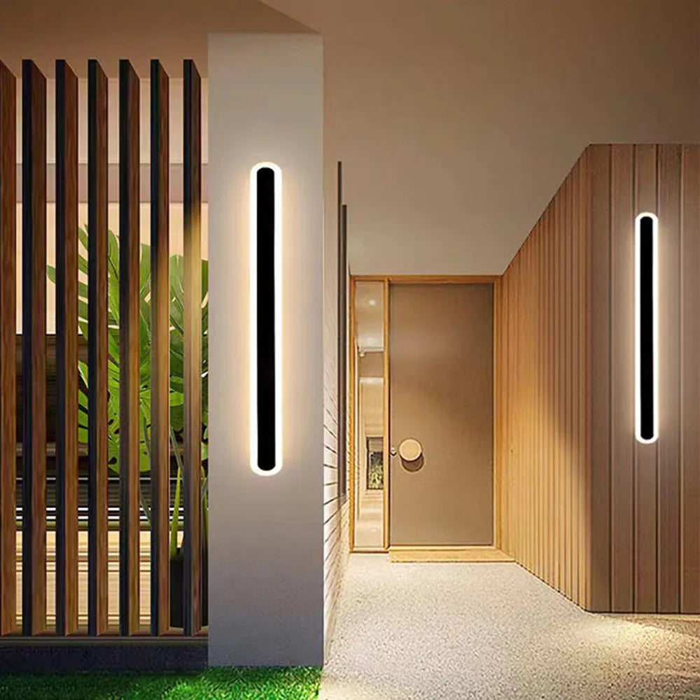 Linear Oval LED Outdoor Wall Light - Arrielight
