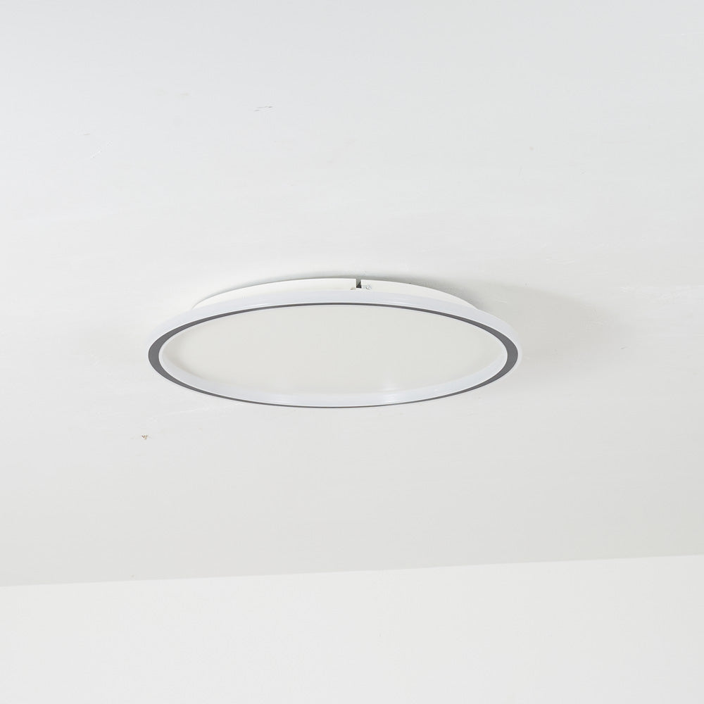 Slim Round LED Flush Ceiling Light with Acrylic Diffuser - Arrielight