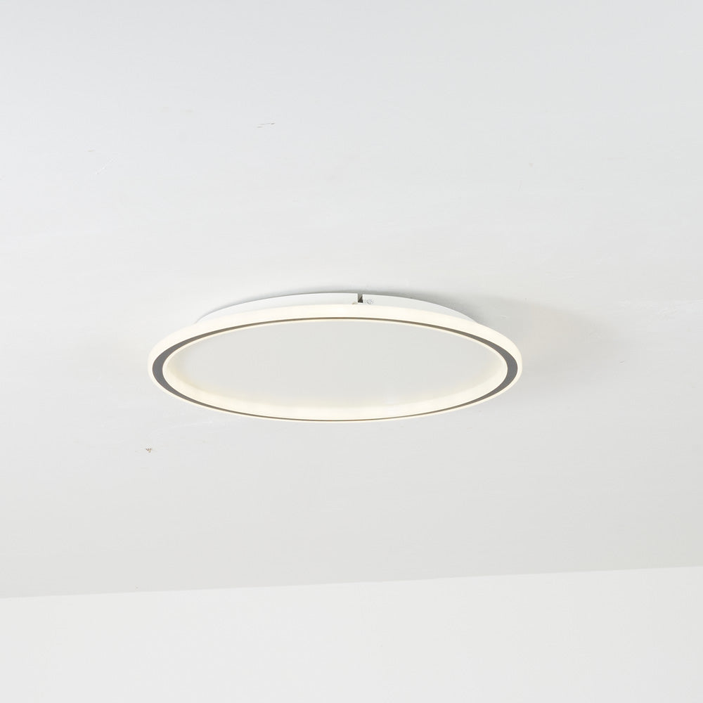Slim Round LED Flush Ceiling Light with Acrylic Diffuser - Arrielight