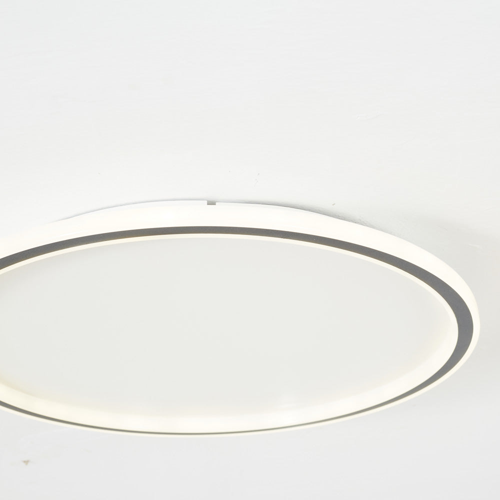Slim Round LED Flush Ceiling Light with Acrylic Diffuser - Arrielight