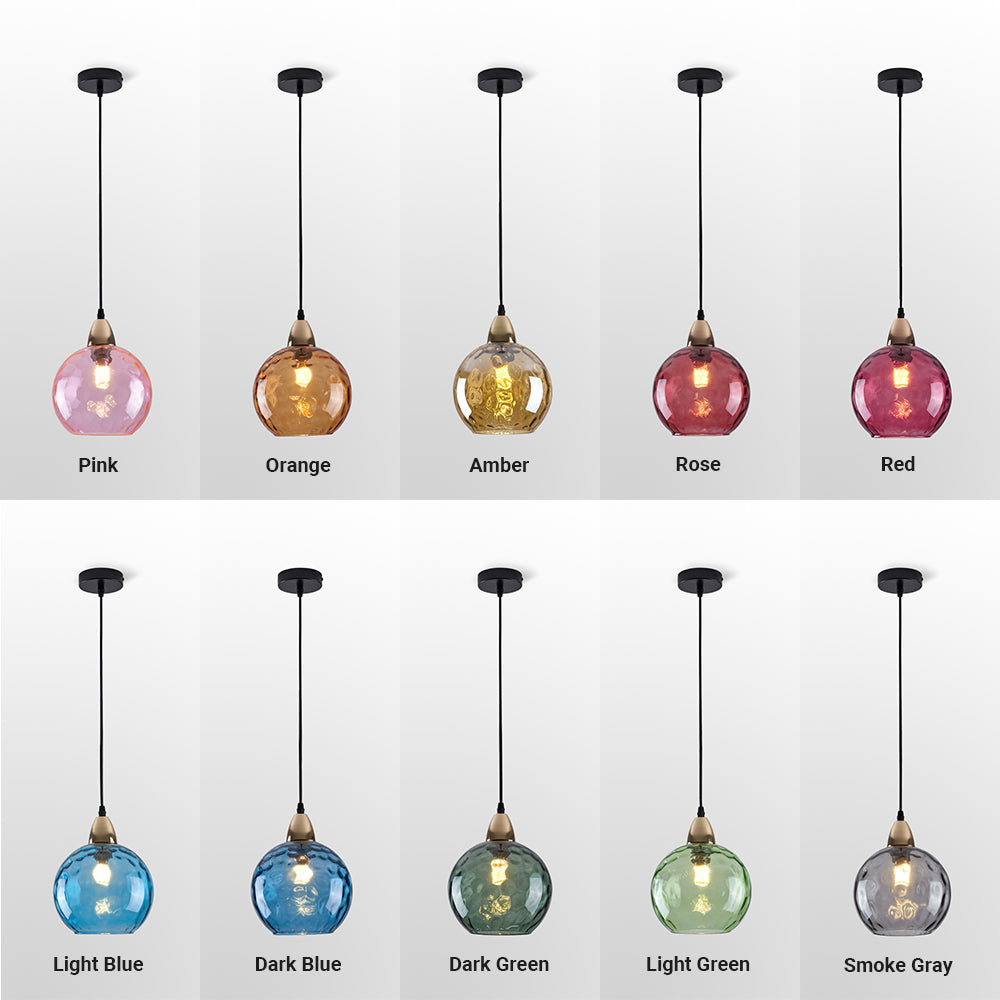 Coloured Glass Ceiling Pendant - Arrielight