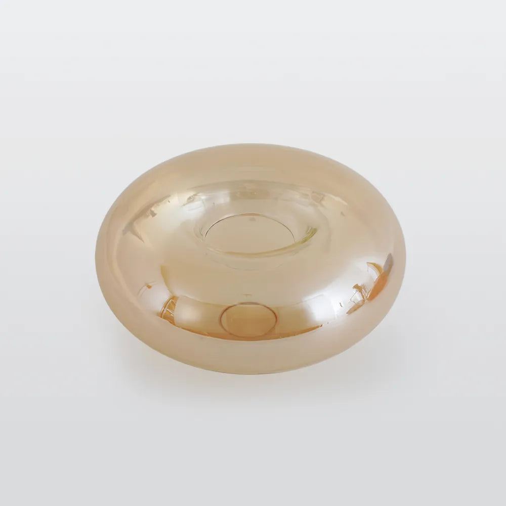Tinted Glass Globe Semi-Flush Ceiling Light - Arrielight