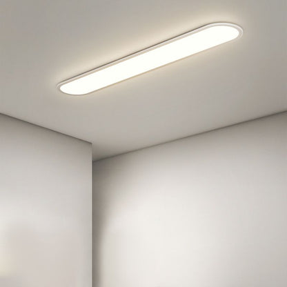 Slim Oval Acrylic LED Flush Ceiling Light - Arrielight