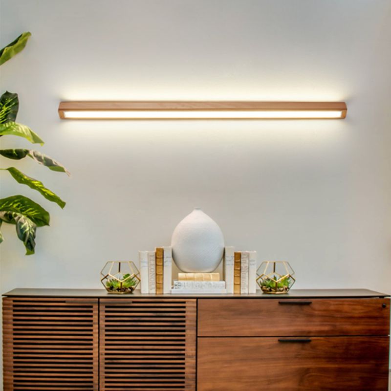 Linear Wood and Acrylic LED Wall Light - Arrielight