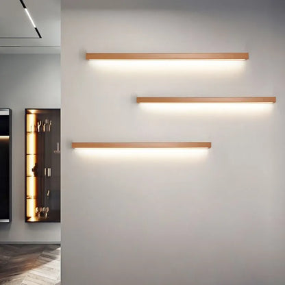 Linear Wood and Acrylic LED Wall Light - Arrielight