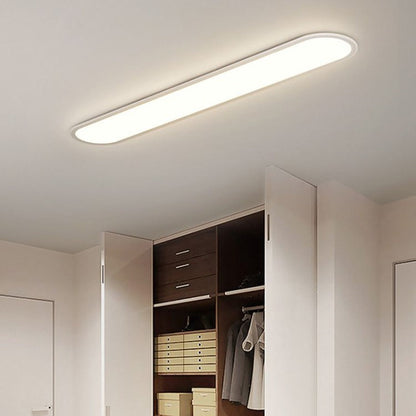 Slim Oval Acrylic LED Flush Ceiling Light - Arrielight