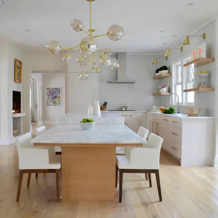 8-Arm Molecular Chandelier – Designer LED Ceiling Light