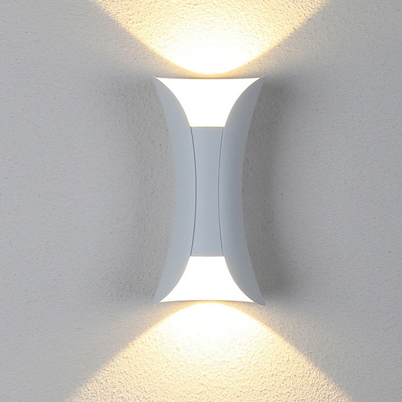 Curved Up and Down LED Outdoor Wall Light - Arrielight