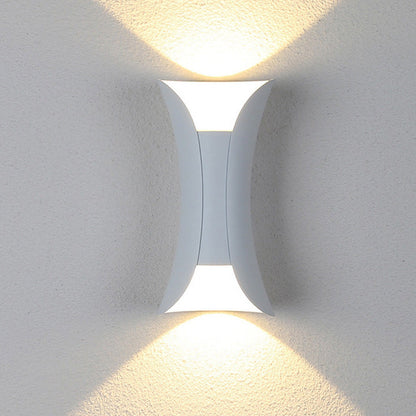 Curved Up and Down LED Outdoor Wall Light - Arrielight