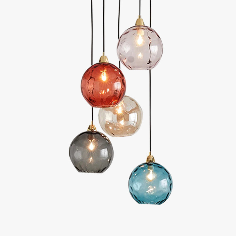 Coloured Glass Ceiling Pendant - Arrielight