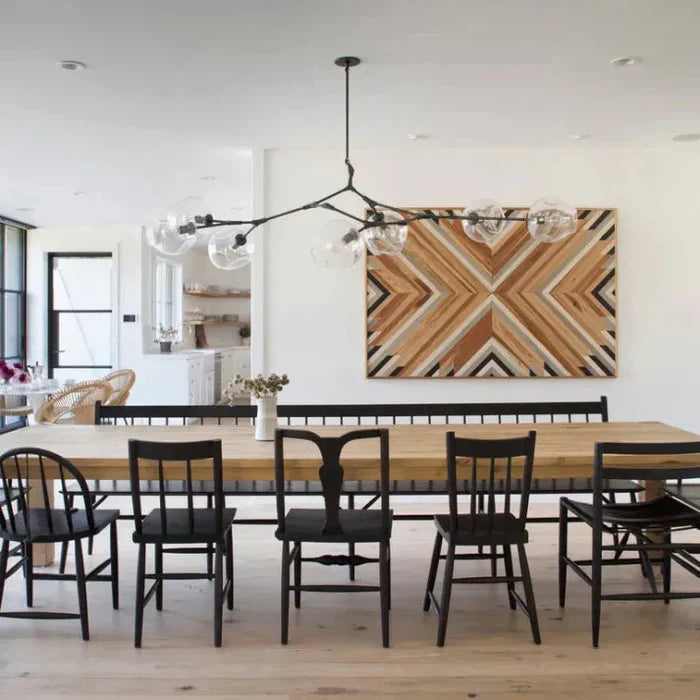 8-Arm Molecular Chandelier – Designer LED Ceiling Light