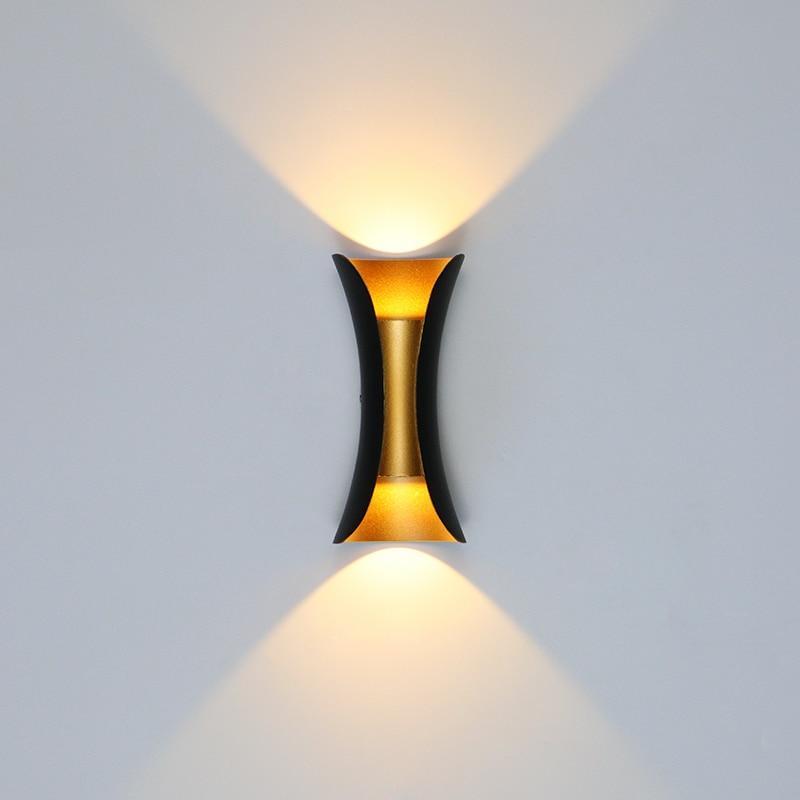 Curved Up and Down LED Outdoor Wall Light - Arrielight
