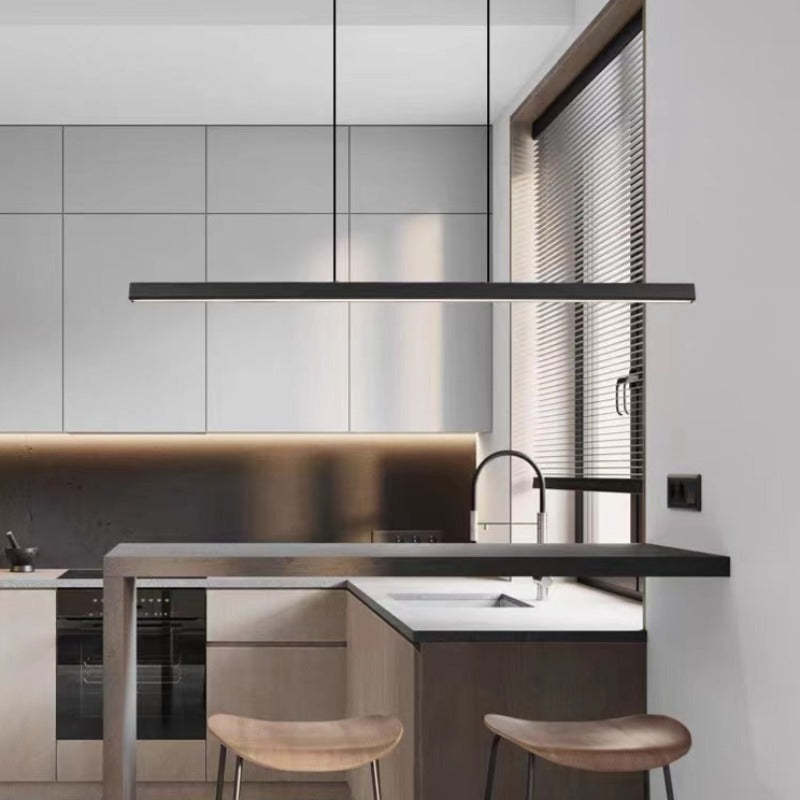 Linear Metal LED Bar Ceiling Pendant - Arrielight