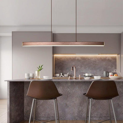 Linear Metal LED Bar Ceiling Pendant - Arrielight