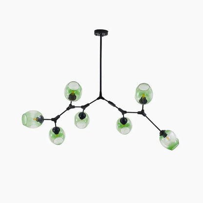 8-Arm Molecular Chandelier – Designer LED Ceiling Light
