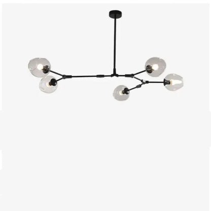 8-Arm Molecular Chandelier – Designer LED Ceiling Light