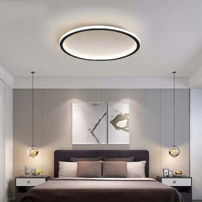 Slim Round LED Flush Ceiling Light with Acrylic Diffuser - Arrielight