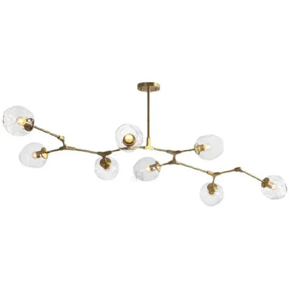 8-Arm Molecular Chandelier – Designer LED Ceiling Light