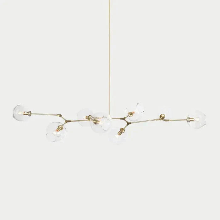 8-Arm Molecular Chandelier – Designer LED Ceiling Light