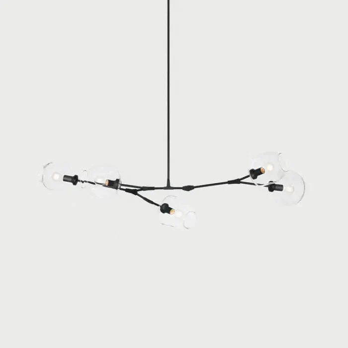 8-Arm Molecular Chandelier – Designer LED Ceiling Light