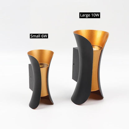 Curved Up and Down LED Outdoor Wall Light - Arrielight