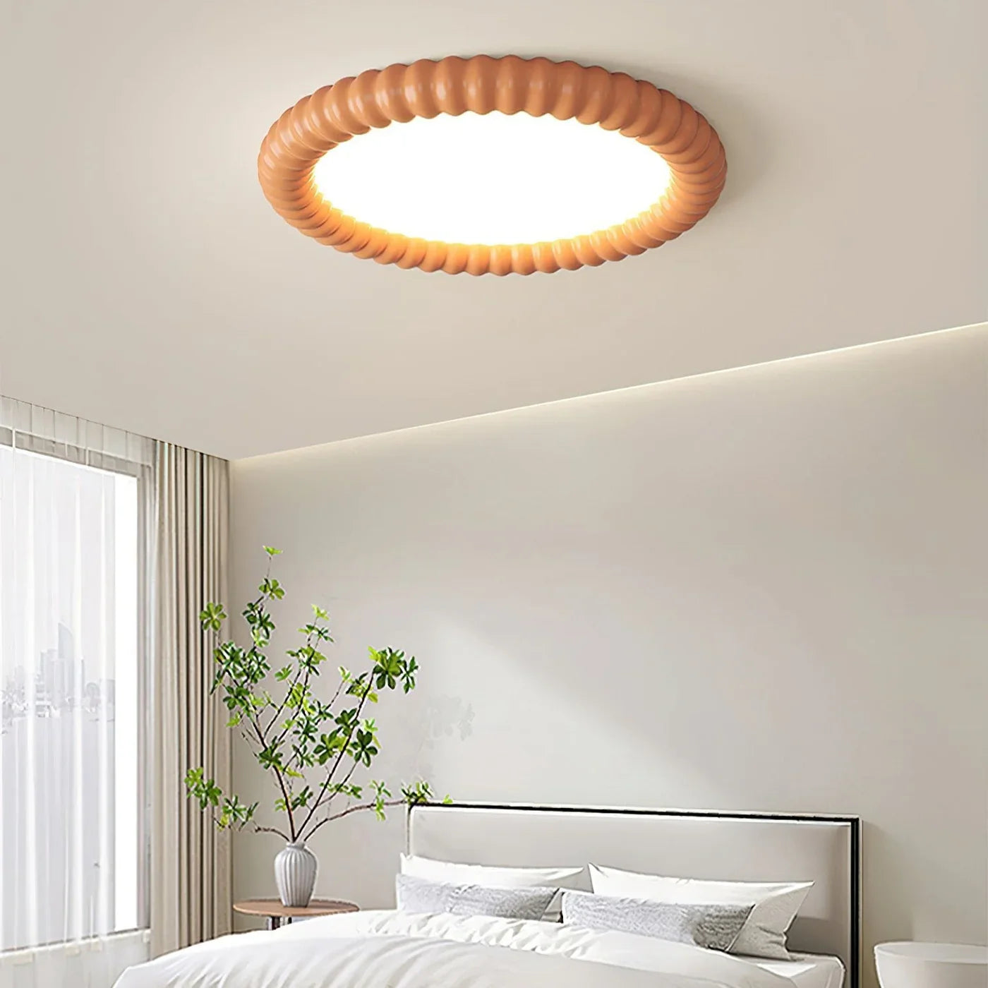 Modern LED Ceiling Flush Mount Light with Decorative Frame
