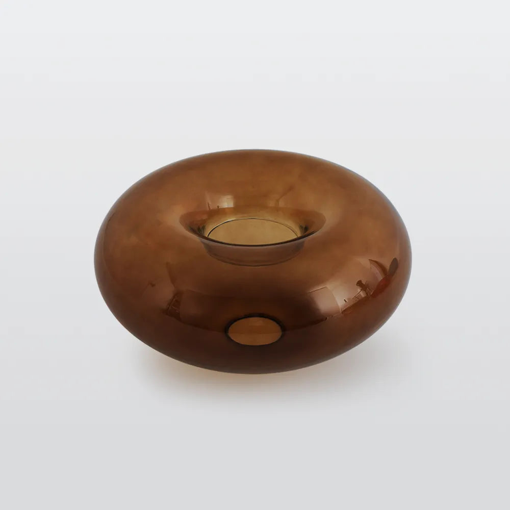 Tinted Glass Globe Semi-Flush Ceiling Light - Arrielight