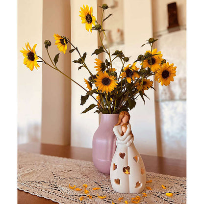 Mother and Child LED Decorative Lamp – Mood Light with Heart Cut-Outs