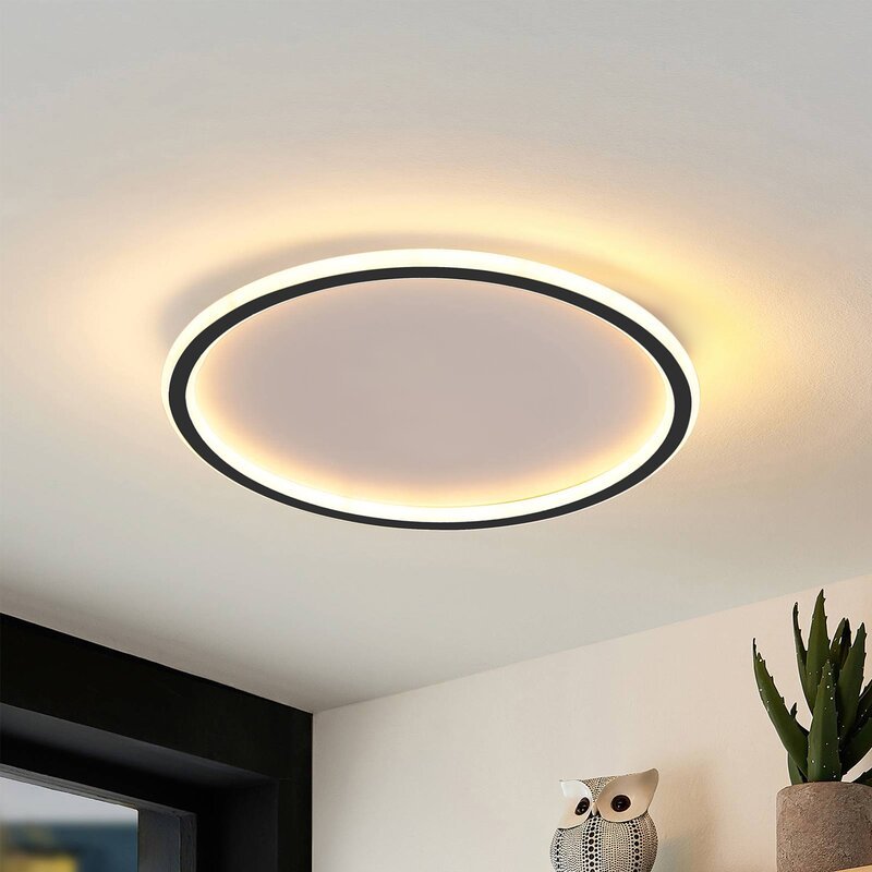 Slim Round LED Flush Ceiling Light with Acrylic Diffuser - Arrielight