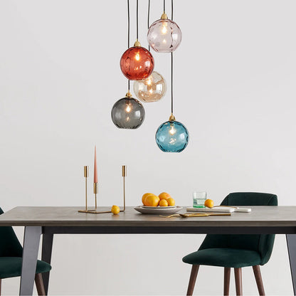 Coloured Glass Ceiling Pendant - Arrielight