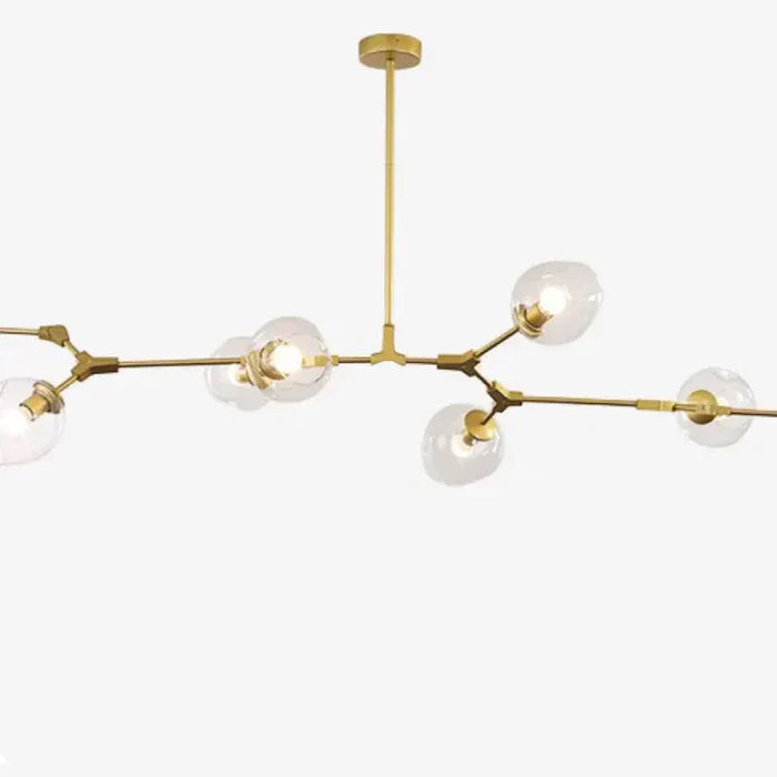 8-Arm Molecular Chandelier – Designer LED Ceiling Light