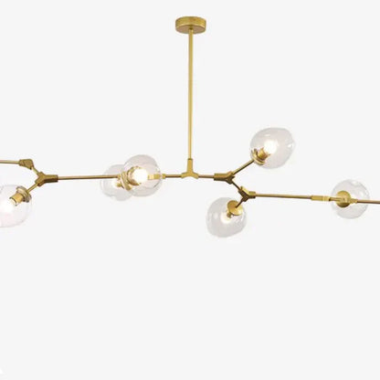 8-Arm Molecular Chandelier – Designer LED Ceiling Light