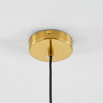 Double Glass Globe Ceiling Pendant with Ribbed Inner Shade - Arrielight